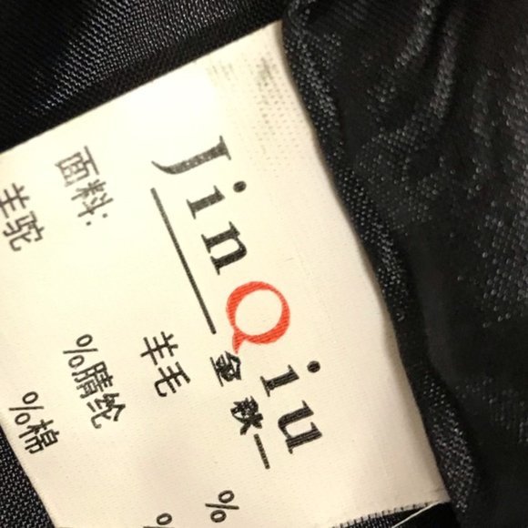 Jin Qiu Mock Neck Star Pattern Kimono Cut Jacket - Picture 5 of 5